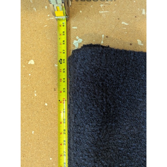 Marks & Spencer Bouclé Textured Teddy Coat Women Navy Blue - Picture 9 of 10